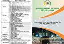 LISTE DES CENTRES DE FORMATION  PRE-PELERINAGE 2023