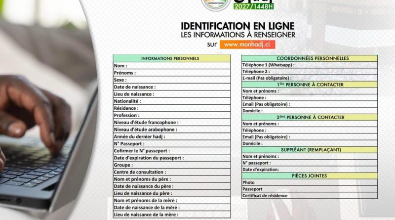 Hadj 2027 : Le Commissariat dévoile un aperçu du formulaire d’identification en ligne Hadj 2027 : Le Commissariat dévoile un aperçu du formulaire d’identification en ligne